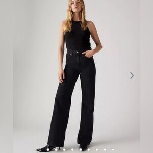 RIBCAGE WIDE LEG WOMEN'S JEANS, 30 x 32